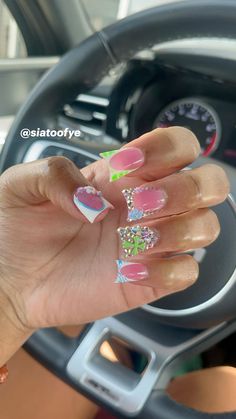 Summer Nails Duck, Duck Short Nails, Summer Duck Nails, Summer Nails French Tip, Short Duck Nails, Summer Nails French, Duck Nails Short, Nail Inspo Spring, Quartz Nails