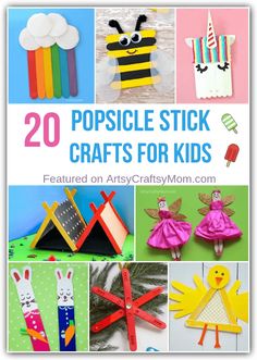 20 popsicle stick crafts for kids to make