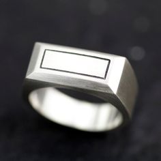 Rectangle signet ring matt finish Available Sizes from 6 to 12,5 US size Smaller and big size available upon request ( custom ) This rectangle signet Ring is 22 x 10mm on top Bottom shank is 6mm 2mm thickness signet ring men, ring man, signet, signet ring rectangle, rectangle ring, black ring, rings for man, signet ring sterling silver, geometric signet ring men ring ring man signet ring rectangle ring black ring rings for man sterling silver ring men rectangle geometric man CUSTOM - DUTY TAXES Square Minimalist Signet Ring For Formal Occasions, Minimalist Square Signet Ring For Formal Occasions, Modern Silver Rectangular Signet Ring, Modern Square Cut Signet Ring As Gift, Minimalist Rectangular Engraved Ring For Formal Occasions, Minimalist Engraved Rectangular Ring For Formal Occasions, Minimalist Signet Ring With Rectangular Stone For Gift, Minimalist Signet Ring With Rectangular Stone As Gift, Everyday Engraved Rectangular Ring