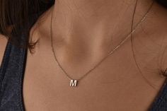 This personalized tiny necklace is 14k Solid GOLD ( not filled or plated)  Personalized solid gold necklace in 14k Gold, Rose Gold, White Gold  You can customize this 14k solid gold necklace with a letter of your choice.  #personalizednecklace #VivaRing #14kgoldnecklace #personalizedchoker #customnecklace #PersonalizedJewelry #personalizedgift #namenecklace #initialnecklace  #lovegifts #personalizedpendant #birthdaygiftromantic #romanticgifts #giftsforbestfriend Dainty White Gold Name Necklace, Elegant Tiny Initial Pendant Jewelry, Tiny Elegant Initial Necklace For Gift, Elegant Tiny Initial Necklace Gift, Elegant Initial Necklace Gift, Silver 14k Gold Name Necklace With Clavicle Chain, Silver 14k Gold Clavicle Chain Name Necklace, Initial Gold Necklace, Letter Necklace Gold