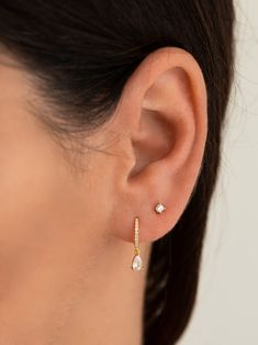 "A must-have in any jewelry collection, these dainty studs look beautiful with everything. Faceted round brilliant cubic zirconia hand-set in a high quality 4-prong setting. Discreet and undeniably classic, these are the perfect everyday stud earrings. ♦ SOLD AS A PAIR ♦ Size: Choose between 2.5mm, 3mm and 3.5mm at checkout. * D E T A I L S * ∙ Material: .925 Sterling Silver or 18K Gold Plated over .925 Sterling Silver  ∙ Stone: White Zirconia ∙ Dimensions: 2.5mm or 3mm or 3.5mm ∙ Hypoallergenic Elegant Piercings Ears, Two Piercings Ear, Minimal Piercings, Second Piercing Earrings, Second Stud, 2nd Piercing, 2nd Ear Piercing, Second Ear Piercing