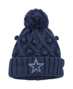 a beanie with a star on it