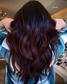 50 Must-Try Red Brown Hair Trends For 2024 Eggplant Bayalage Hair, Cool Hair Highlights For Dark Hair, Red Balayage On Dark Brown Hair, Dark Brown Hair Balayage Auburn Red Ombre, Black Brown Red Hair, Mahogany Hair Balayage, Dark Brown Hair With Burgundy Balayage, Dark Brunette Summer Hair 2024, Dark Auburn Balayage Brunettes