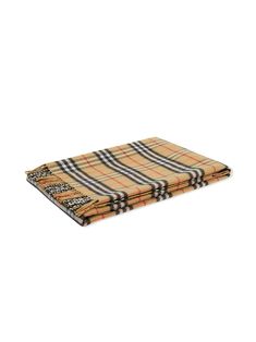 Beige merino Vintage Check fringed-edge blanket from BURBERRY KIDS featuring check pattern, fringed edge, finished edge and L110cm x W98cm. | Burberry Children Vintage Check fringed-edge blanket Burberry Gifts, Burberry Baby, Cute Babies Photography, Burberry Scarf, Burberry Kids, Nursery Blanket, Kids Blankets, Fringe Scarf, Check Pattern