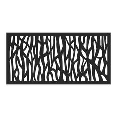 an abstract black and white pattern with wavy lines on the side, in front of a white background