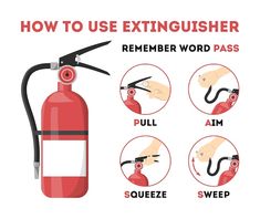 how to use an extinguisher fire extinguisher words and instructions