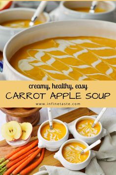 creamy, healthy, easy carrot apple soup is the perfect way to start your day