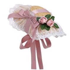 PRICES MAY VARY. Material: straw, lace, ribbon Imported Flat straw hats, hat's shape adjustable One size fit most girls and womens Ribbons closure or hair clip closure, lace brim, flowers bowknot ribbon deco Tea party hats for girls, women's tea hat, victorian hats for women, victorian sun bonnet, girls straw hat, holiday hat, summer beach straw hats Perfect for tea party, party cosplay, victorian costume,beach party, garden parties, halloween cosplay costume Victorian Party, 18th Century Hats, Victorian Tea Party, Tea Hats, Womens Tea, Victorian Hats, Straw Hat Beach, Holiday Hats, Victorian Costume