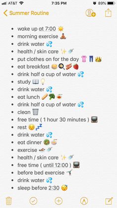 my summer Routine 💕 Schul Survival Kits, Summer Routine, Night Routines, Summer Fun List