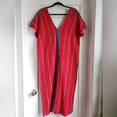 Brand New Zara Trafaluc Cotton Dress. This Confortable Red Dress Is Perfect To Feel Put Together On Summer Or To Take On Your Resort Vacation. Add Sandals And A Hat For The Perfect Beach Look. 100% Cotton, Sturdy Fabric. Size M Casual Short Sleeve Midi Dress For Holiday, Red Short Sleeve Summer Dress, Casual Red Long Maxi Dress, Casual Red Holiday Maxi Dress, Casual Red Maxi Dress For Holiday, Red Short Sleeve Sundress, Red V-neck Midi Sundress, Red Long Bohemian Midi Dress, Long Red Bohemian Midi Dress