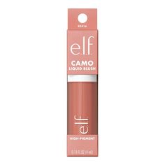 Build and blend a dewy pop of color with e.l.f. Cosmetics Camo Liquid Blush. The pigment-packed formula gives cheeks a long-lasting flush that’s flattering as e.l.f. lightweight liquid blush formula effortlessly blends out to a soft finish. The rounded, grooved applicator applies the perfect amount of blush every time. Apply with e.l.f.’s Liquid Blush Brush to help you blend like a pro. Why you'll love it: • Long-lasting liquid blush delivers high-pigment color • Lightweight formula with a soft, Elf Blush Liquid, Elf Liquid Blush, Australian Makeup, Dewy Blush, Elf Blush, Names I Love, Lash Princess, In My Makeup Bag, Target Australia