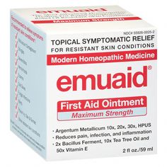 Shop First Aid Ointment Maximum Strength and read reviews at Walgreens. Pickup & Same Day Delivery available on most store items. Wart Remedies, Warts Remedy, Mole Removal, Homeopathic Medicine, Cold Sore, Large Image, Emu, Skin Conditions, First Aid