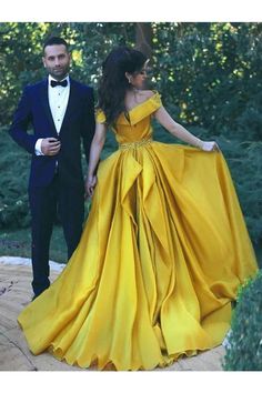 Prom Dresses Cheap Prom Dresses Uk, Dress With Beads, Yellow Prom, Chic Prom Dresses, Prom Dress With Train, Ruffle Beading, Prom Dress Plus Size, Prom Dresses Yellow, Chiffon Evening Dresses