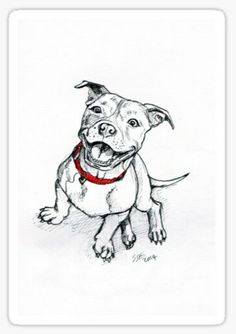 a drawing of a dog sitting down with its tongue out and his mouth wide open