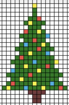 a cross stitch christmas tree pattern