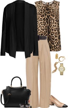 Leopard Print Top Outfit Work Wear, Animal Print Flats Outfit Business, Chic Leopard Print Pants For Work, Work Outfits Women Plus Size Office Wear, Fall 2024 Work Outfits, High-waisted Leopard Print Pants For Fall, Chic Fall Leopard Print Cardigan, Trendy Leopard Print Winter Cardigan, Chic Leopard Print Long Sleeve Cardigan