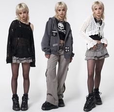 Peony Aesthetic, 2000s Japanese Fashion, 일본 패션, Street Outfits, Punk Clothing, Aesthetic Streetwear, Fashion Y2k, Moda Paris, Estilo Punk