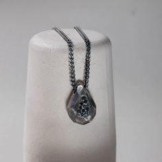 Drop Men Necklace Brutalist Oxidized Silver Black Diamond - Etsy Greece Modern Silver Jewelry With Black Diamonds, Silver Long Drop Necklaces For Everyday, Modern Silver Drop Necklaces, Everyday Long Drop Silver Necklace, Everyday Silver Long Drop Necklace, Brutalist Sterling Silver Pendant Necklace, Silver Brutalist Necklace As Gift, Brutalist Sterling Silver Necklace, Brutalist Silver Necklace For Gift