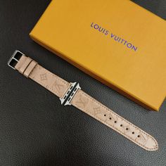 High-Quality 3D Embossed Leather: Crafted from premium leather, this Louis Vuitton Apple Watch strap features a 3D embossed design that showcases the brand's iconic monogram pattern, adding depth and a luxurious texture. Signature LV Monogram Design: The strap prominently displays the classic Louis Vuitton monogram, reflecting the brand's prestigious heritage and stylish aesthetic. The embossed design enhances the strap's visual appeal, making it a fashionable statement piece. Elegant and Dur... Apple Watch Phone, Louis Vuitton Strap, Apple Watch Leather Strap, Stylish Aesthetic, Luxury Phone Case, Apple Watch Models, Monogram Pattern, Embossed Design, Lv Monogram