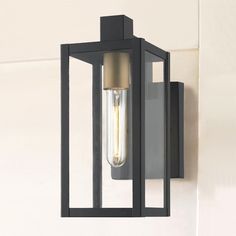 Design Classics Lighting Modern Outdoor Wall Light Black 11.75 Inches Tall 1837-GDBK Farmhouse Outdoor Lighting, Modern Outdoor Wall Lighting, Vintage Industrial Lighting, Black Outdoor Wall Lights, Modern Outdoor Lighting, Lighting Modern, Up House, Outdoor Sconces, Outdoor Light Fixtures