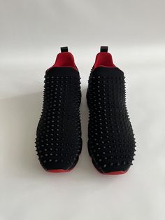 Christian Louboutin Spike Sock Black Sneakers Size 49 1/2 US 16 1/2  | eBay Louboutin Sneakers, Mens Gear, Black Sneakers, Fashion Shop, Mens Casual Shoes, Christian Louboutin, Casual Shoes, Men's Shoes, Shoe Accessories