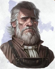 an old man with white hair and beard