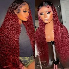 PRICES MAY VARY. 🎀 13X6 Burgundy Curly Lace Front Wig Human Hair Material: 10A Brazilian Virgin Transparent Lace Front Wig Human Hair 180% Density Full and Thick,Ombre 1b/99j Curly Wig Human Hair Gotten from Young Girls, Soft and Bouncy, Tangle-Free without Shedding. 💝 99J Burgundy Curly Wigs Human Hair Texture: 13x6 Curly Lace Front Wigs, Dark Root Burgundy HD Lace Frontal Wig Uses Swiss Hd Transparent Lace Color Melted Right Into Your Skin, Invisible, Breathable & Comfortable, Can Be Dyed ,b 99j Lace Front Wig, Ombre Lace Front, Dark Red Hair, Ombre Lace, Curly Lace Front Wigs, Color Melting, Wig Human Hair, Wigs Human Hair, Curly Wig