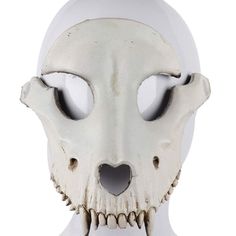 PRICES MAY VARY. 💀This animal skull mask is made of PU material, light weight and not too hard, safe for use. 💀When you wearing it, you can see by the mouth and nose holes on the mask. You also can draw colors or patterns on the mask. 💀With straps to hold the mask in place. It is suitable for adults, teenagers and childern. 💀The realistic simulation goat skull design has a good 3D effect and can add more fun and strong festival atmosphere to you and your friends. 💀Ideal for Halloween and ot Animal Skull Mask, Sheep Skull, Sheep Head, Medieval Cloak, Horror Mask, Props Free, Goat Skull, Horror Masks, Cosplay Mask