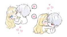 Chibi Laying Down, How To Get My Husband On My Side, Chibi Couple, Manga Couple, Anime Reccomendations, Anime Couples Drawings