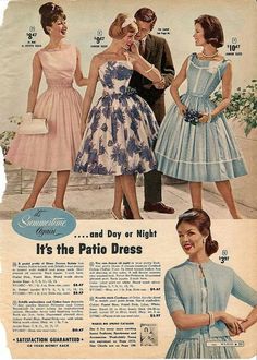 50s Chic, 70s Mode, 50s Housewife, Patio Dress, 1960s Dresses, Vestidos Retro, Party Dress Classy