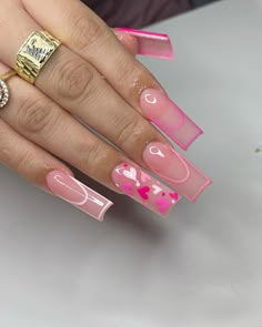 February Nails, Acrylic Nails Coffin Pink, Her Nails, Acrylic Nails Coffin Short, Short Acrylic Nails Designs, Pink Acrylic, Pink Acrylic Nails, Uñas Acrilicas