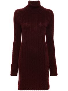 Knit Midi Dress M/l from BlumarineComposition: 90% Wool, 10% Cashmere Cashmere Turtleneck Dress, Farfetch Blumarine, Nutcracker Outfit, Daily Dresses, Red Clothes, Turtleneck Dress, City Dress, Van Cleef Arpels, Turtle Neck Dress