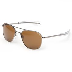 Randolph Aviator Gun Metal Frame Bayonet Temple Tan Non-Polarized Lens Sunglasses. Available at https://aviator-sunglasses.net/product/randolph-aviator-sunglasses/ Classic Brown Aviator Sunglasses For Outdoor, Classic Aviator Shield Sunglasses With Uv Protection, Classic Rimless Sunglasses With Tinted Lenses, Formal Brown Aviator Sunglasses With Polarized Lenses, Classic Aviator Shield Sunglasses With Anti-reflective, Classic Aviator Sunglasses With Uva Protection For Formal Occasions, Classic Shield Sunglasses With Tinted Lenses, Classic Rimless Aviator Sunglasses With Tinted Lenses, Classic Rimless Tinted Aviator Sunglasses