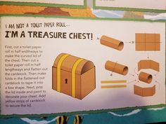 the instructions for how to make a pirate chest