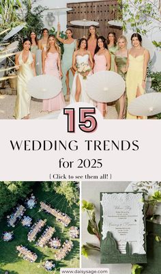 the top 15 wedding trend for 2013 is here, and it's so cute