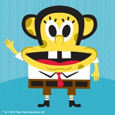 a cartoon monkey wearing a suit and tie