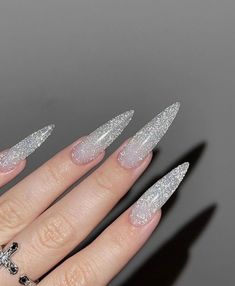 Rounded Stiletto Nails, Tape Nail Art, Horror Nails, Light Nails, Goth Nails, Almond Acrylic Nails, Manicure Y Pedicure, Healthy Nails, Pretty Acrylic Nails