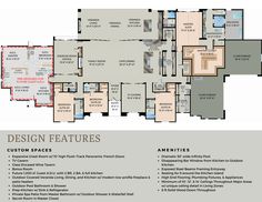 the floor plan for an apartment building with lots of space to put in each room