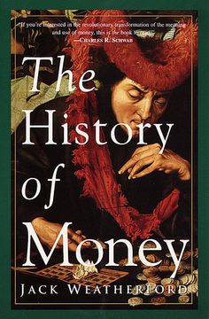 the history of money by jack weatherbrod, paperback book cover art print on canvas