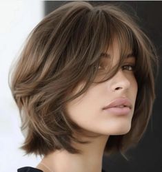 Hair Inspiration Short, Short Hair Haircuts, Short Hair With Bangs, Summer 24, Short Bob Hairstyles, Hair Transformation, Hair Cut, Bobs Haircuts, Hairstyles With Bangs