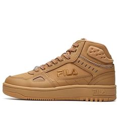 F12W141211FCL Fila Retro, Retro Basketball Shoes, Retro Basketball, Yellow And Brown, Stylish Sneakers, Sneaker Head, Basketball Shoes, High Top, Perfect Pair