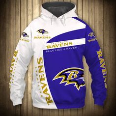 Get your product: Baltimore Ravens  Hoodie 3D Cheap Sweatshirt Pullover Gift For Fans
1. PRODUCT INFORMATION:

Proudly printed in America
5.3 oz, unisex fit
Heavy cotton, classic midweight fabric
Material: 100% cotton | Dark Gray: 50% cotton:50% polyester | Light Gray: 90% cotton:10% polyester
Double-needle stitched neckline, bottom hem, and sleeves
Quarter-turned to eliminate center crease
7/8 inch collar
Tear-away label
Machine-wash safe
Copyrighted artwork
2. SIZE CHART:
3. RETURN:
We will gl Baltimore Ravens Logo, Raven Logo, Nfl Baltimore Ravens, Sport Shop, Cheap Sweatshirts, 3d Skull, Cheap Hoodies, Print 3d, 3d Hoodie