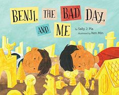 a book cover with two children's faces and the title, benu, the bad day, and me