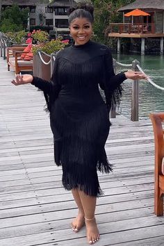 Description: Mock neck Long sleeve Asymmetric fringed detail Bodycon Midi length Product Measurements Length Shoulder Bust Waist Sleeve Label Size US Size IN IN IN IN IN S 4-6 37.60 13.78 32.28 27.56 22.83 M 8 38.19 14.17 33.86 29.13 23.23 L 10 38.78 14.96 37.01 32.28 23.62 XL 12-14 39.37 15.75 40.16 35.43 24.02 2XL 14-16 39.96 16.54 43.31 38.58 24.41 3XL 16-18 40.55 17.32 46.46 41.73 24.80 Product Measurements Length Shoulder Bust Waist Sleeve Label Size US Size CM CM CM CM CM S 4-6 95.5 35 82 70 58 M 8 97 36 86 74 59 L 10 98.5 38 94 82 60 XL 12-14 100 40 102 90 61 2XL 14-16 101.5 42 110 98 62 3XL 16-18 103 44 118 106 63 Long Sleeve Bodycon Midi Dress, African Girl, Mock Neck Long Sleeve, Fringe Dress, Bodycon Midi, Long Sleeve Bodycon, Midi Dress Bodycon, Black Midi Dress, Midi Dresses