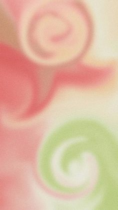 an abstract background with swirls in pink, green and yellow