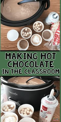 making hot chocolate in the classroom is so fun and easy to make it's own