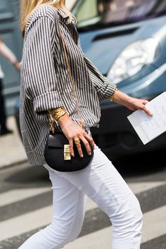 Classy And Fabulous, Chloe Drew, Looks Style, Mode Inspiration, White Pants, Coco Chanel, Who What Wear, Get Dressed, Look Fashion