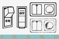 an image of refrigerators with labels on the front and back side for each one