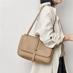 Buy Khaki Soft Leather Flap Shoulder Bag Messenger Bags for Women Worldwide Free shipping and return, color: Khaki , material: Genuine Leather Shoulder Bag Outfit, Leather Messenger Bags, Bag Outfit, Bags Leather Handbags, Flap Shoulder Bag, Leather Satchel Bag, Leather Bags Handmade, Leather Messenger, Nice Leather