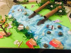 Maqueta de la contaminación del agua Pollution Science Project, Pollution Craft, Pollution Project Ideas, Ocean Art Projects, Earth Projects, Solar System Crafts, Science Experiments For Preschoolers